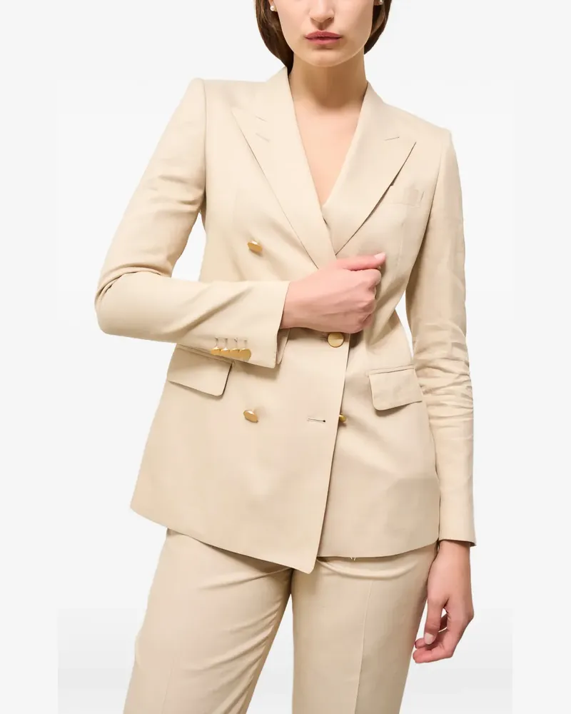 Tagliatore double-breasted tailored blazer - Nude Nude