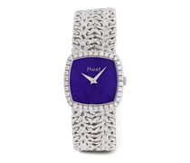 Armbanduhr mit Diamanten 23mm - Blau
