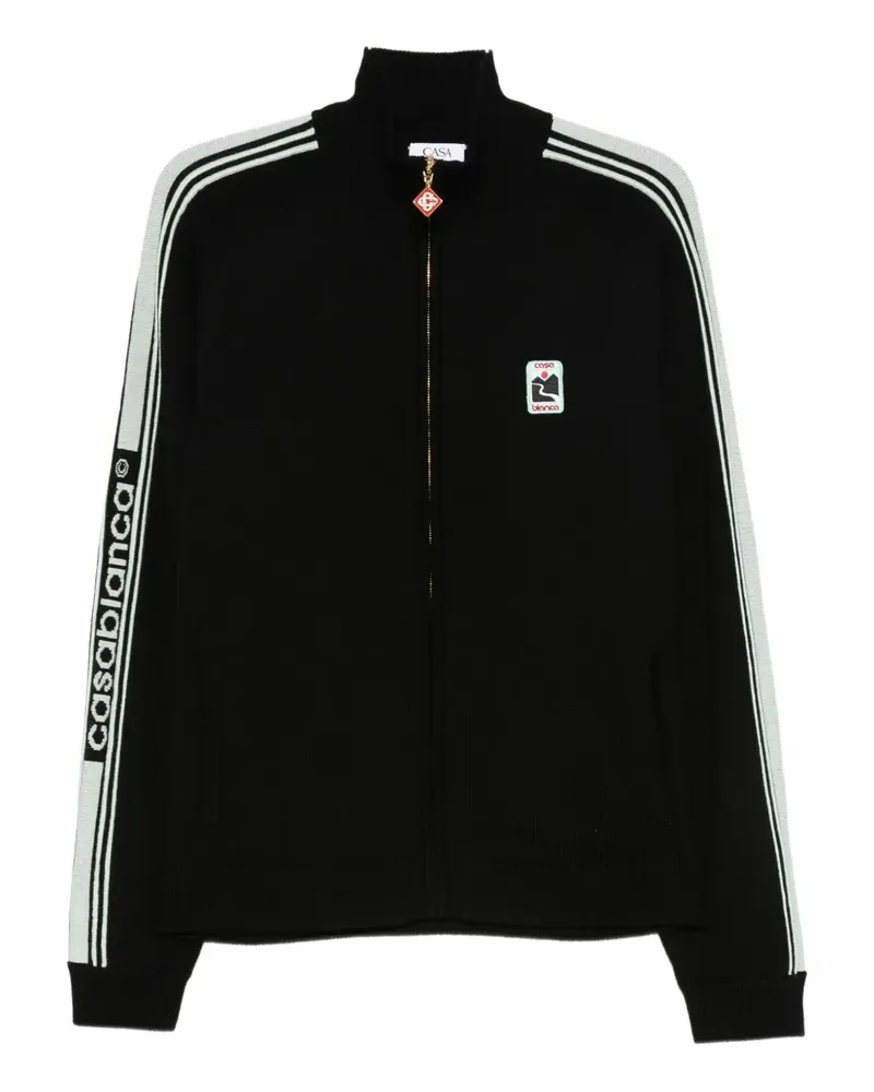 Casablanca Paris Sweatshirt mit Streifendetail - Schwarz Schwarz