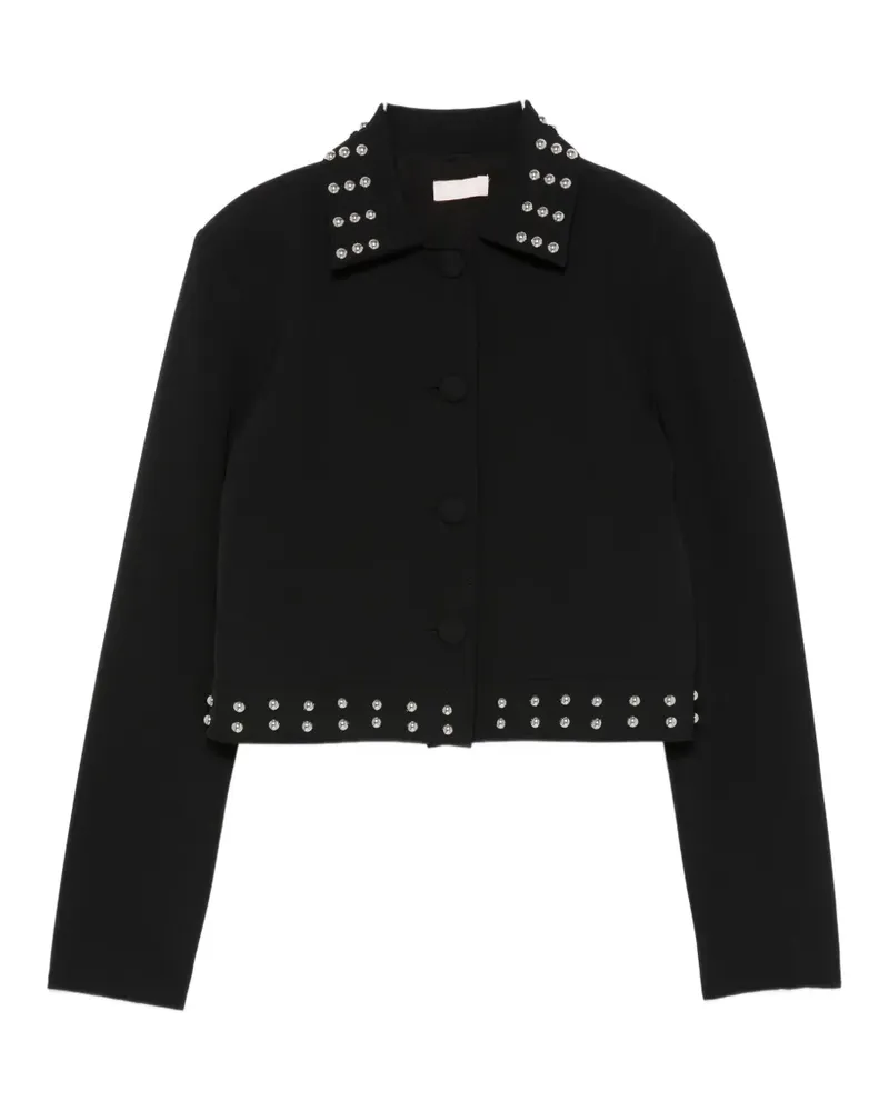 Liu Jo embellished cropped jacket - Schwarz Schwarz