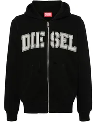 Diesel S-Ginn-Hood-Zip-K12 Hoodie Schwarz