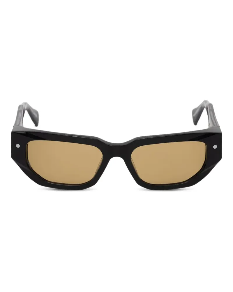 AllSaints Sloana Sonnenbrille mit geometrischen Gestell - Schwarz Schwarz