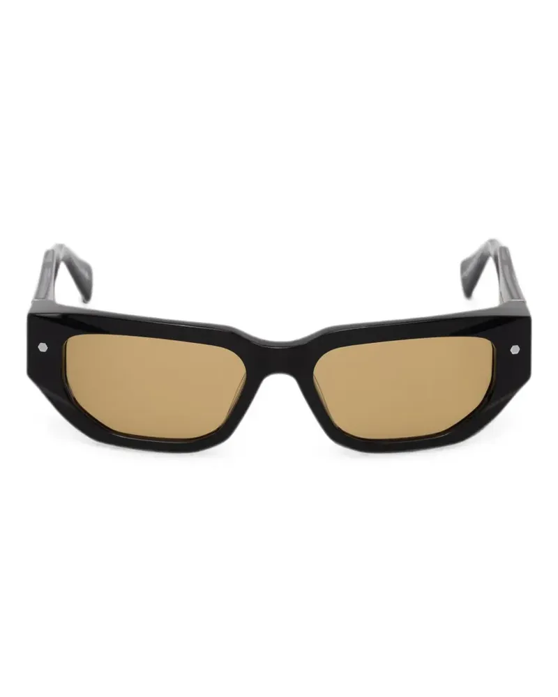 AllSaints Sloana geometric-frame sunglasses - Schwarz Schwarz