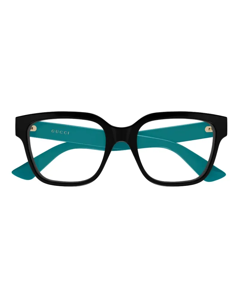 Gucci Brille mit eckigem Gestell - Schwarz Schwarz