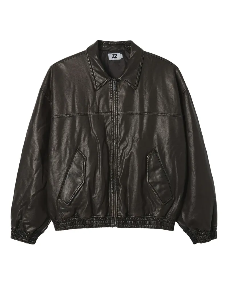 Izzue Jacke mit Reißverschluss - Schwarz Schwarz