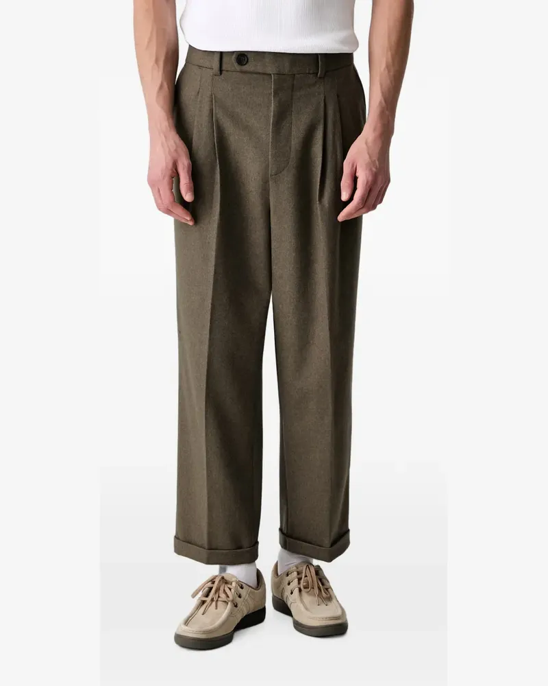 Drôle de Monsieur Bundfaltenhose mit Umschlag - Braun Braun