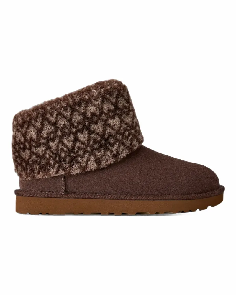 UGG Classic mini printed ankle boots - Braun Braun