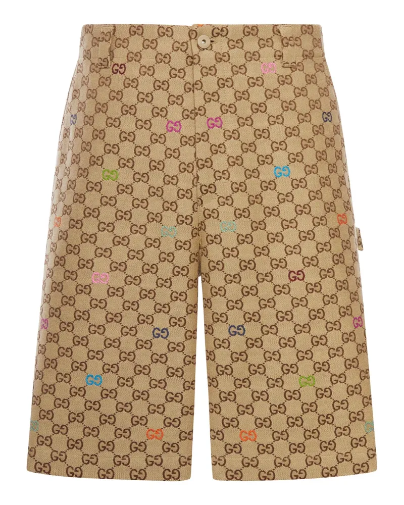 Gucci Shorts mit GG-Muster - Braun Braun