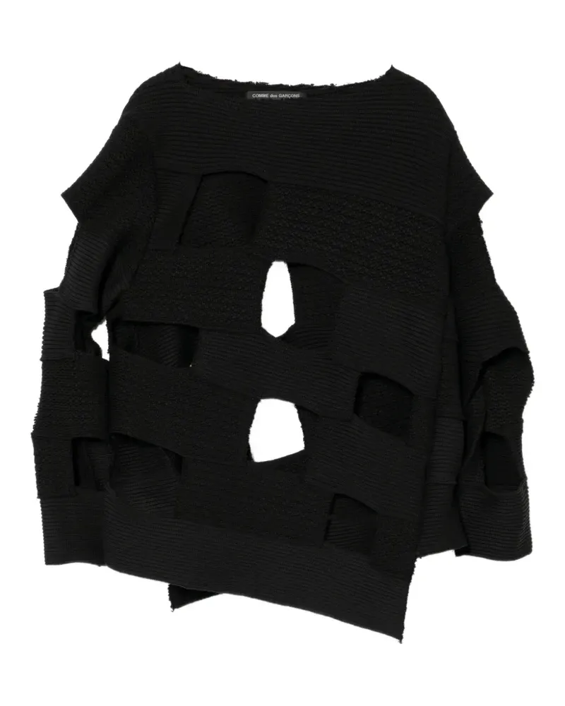 Comme des Garçons Pullover mit Cut-Out - Schwarz Schwarz