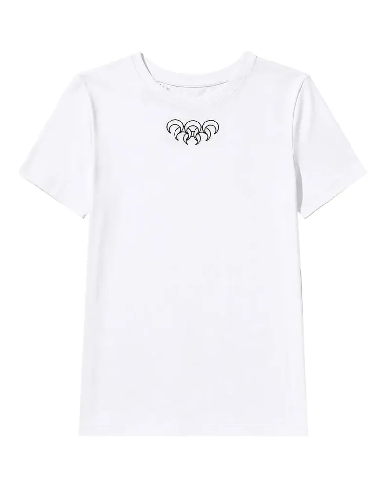 Marine Serre graphic-print Moon T-shirt - Weiß Weiß