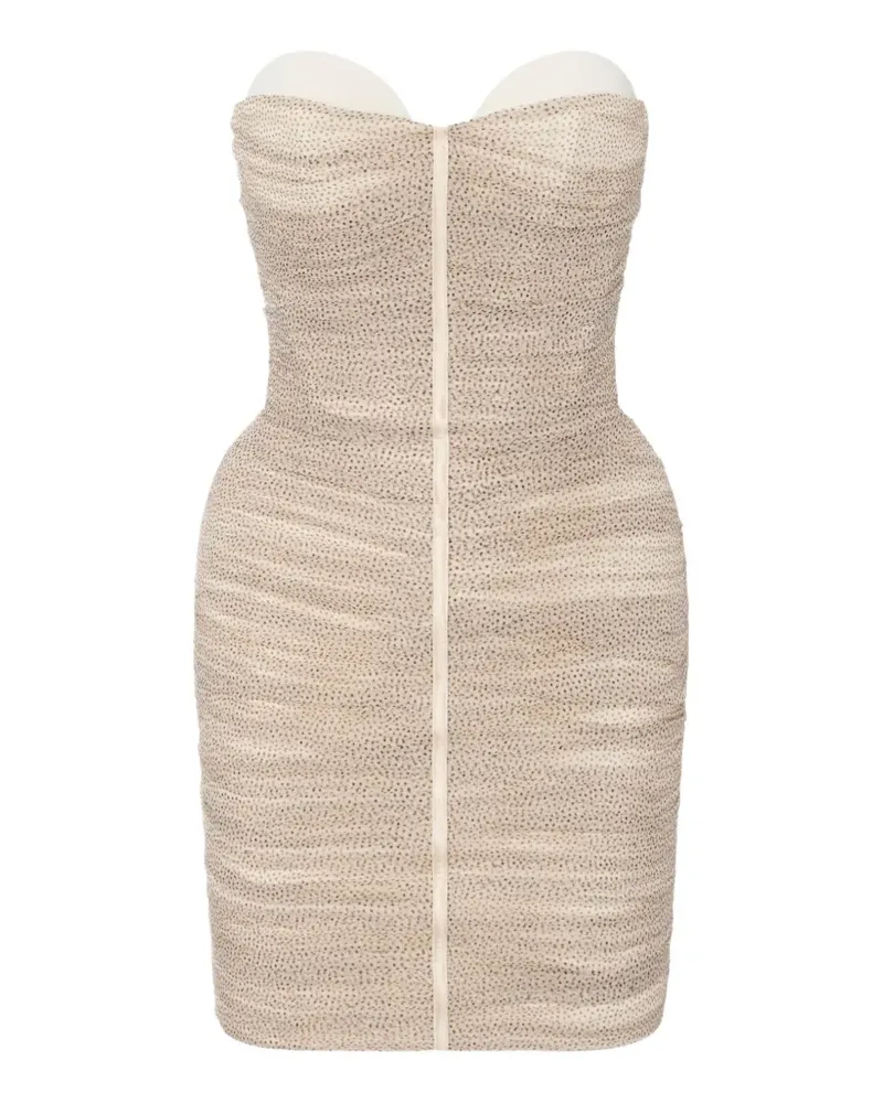 Elisabetta Franchi Gepunktetes Kleid - Nude Nude