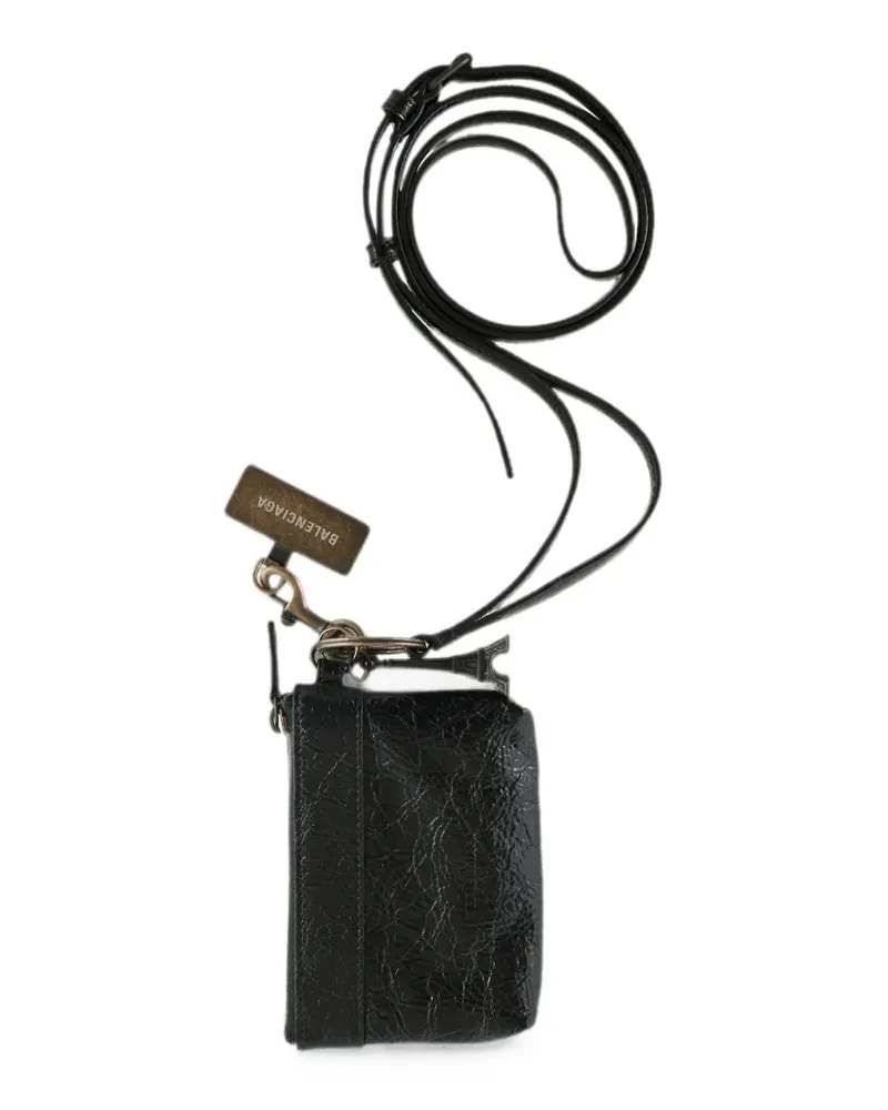 Balenciaga Le City phone strap - Schwarz Schwarz