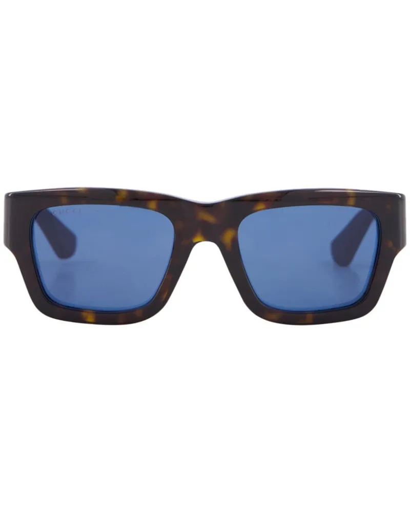 Gucci Sonnenbrille in Colour-Block-Optik - Rot Rot