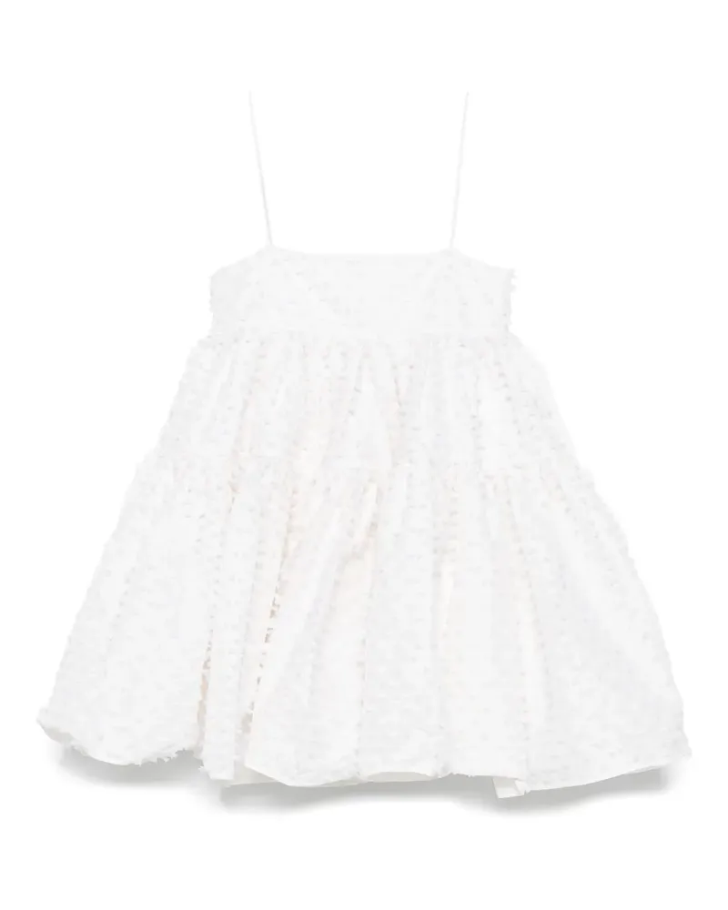 Cecilie Bahnsen Oberra Minikleid - Weiß Weiß