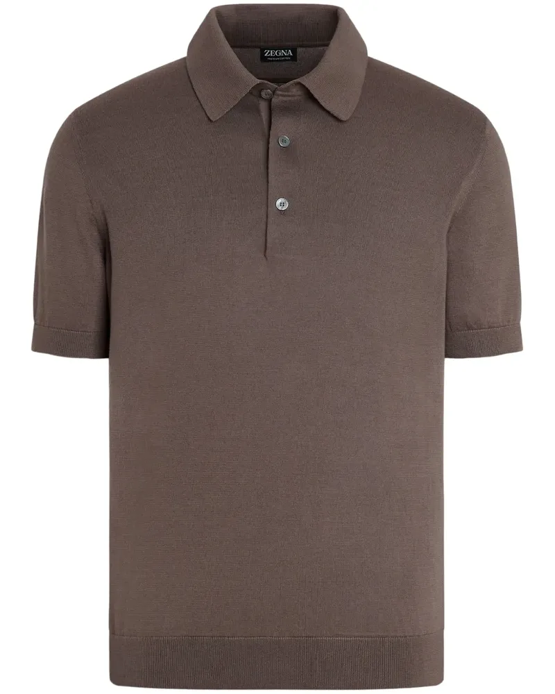 Ermenegildo Zegna Klassisches Poloshirt - Braun Braun