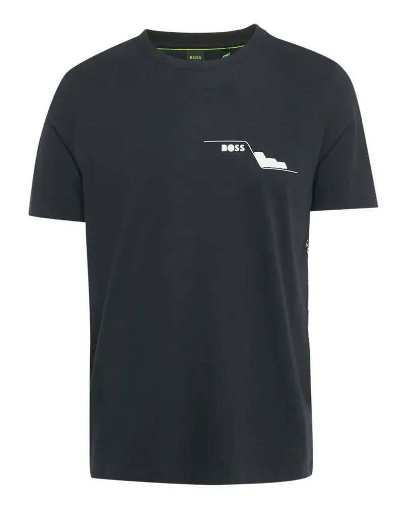 HUGO BOSS T-Shirt mit Logo-Detail - Blau Blau
