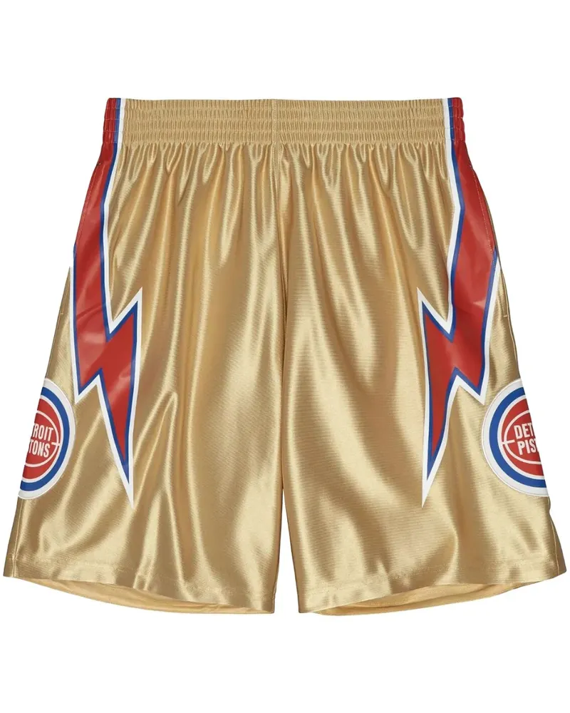 Mitchell & Ness NBA Detroit Pistons 1978 75th Gold Swingman Shorts - Nude Nude