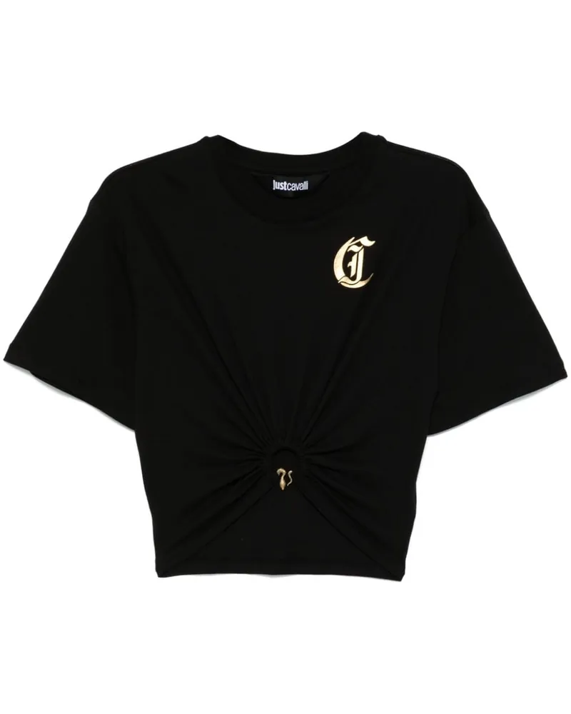 Just Cavalli Klassisches T-Shirt - Schwarz Schwarz