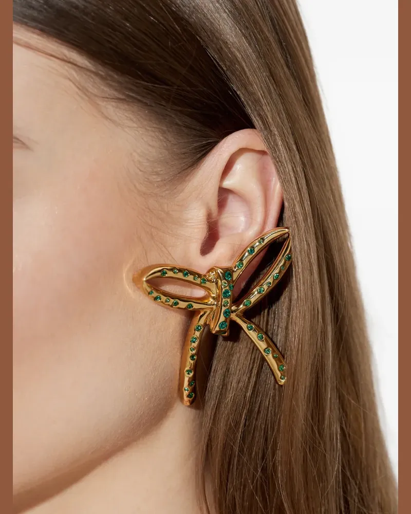 Marni bow-embellished earrings - Gold Gold