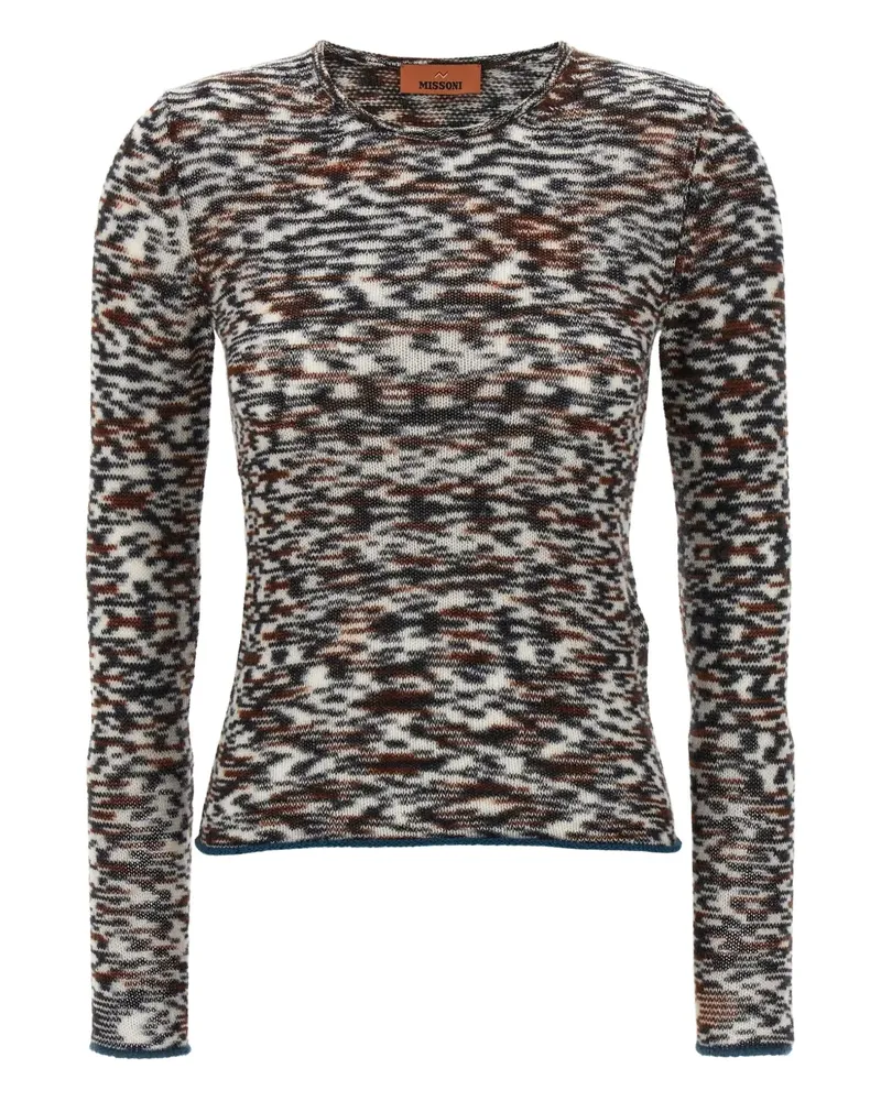 Missoni Rundhals-Pullover mit abstraktem Print - Braun Braun