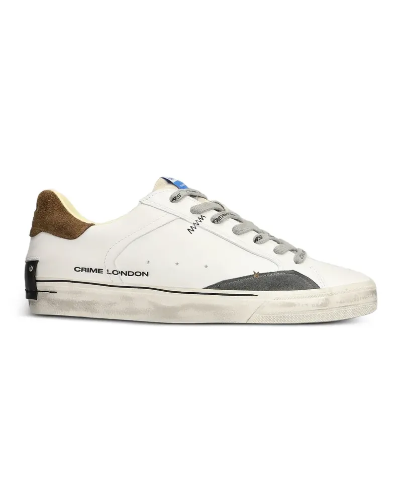 Crime Deconstructed Sneakers im Distressed-Look - Weiß Weiß