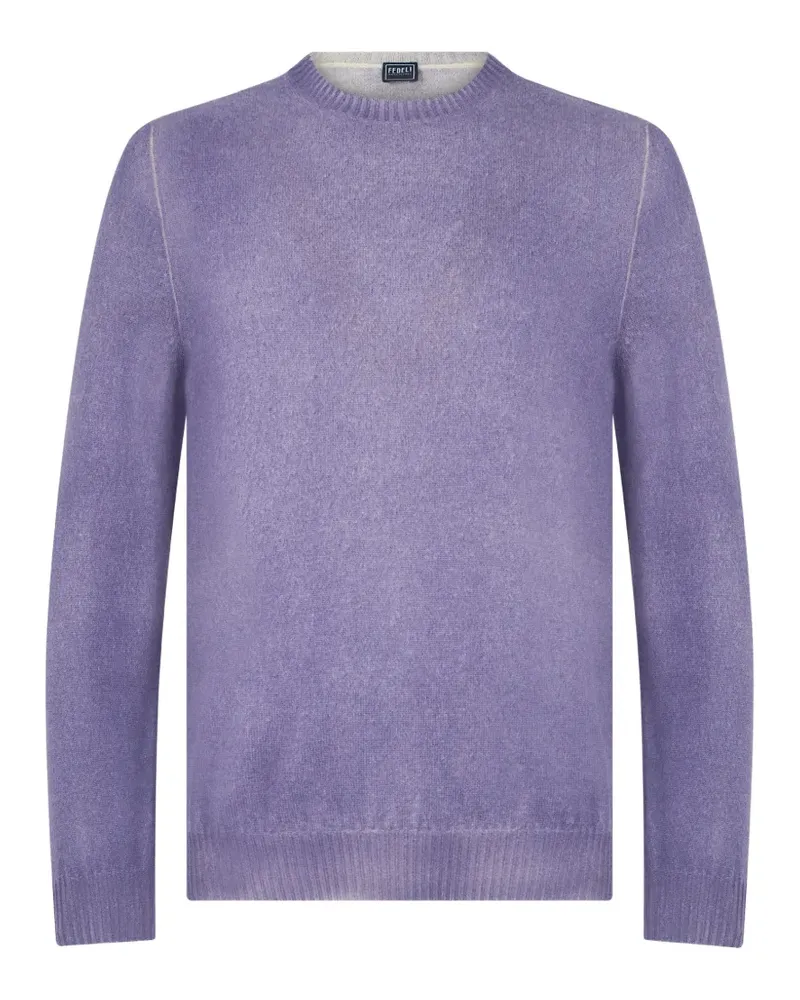 Fedeli round-neck cashmere sweater - Violett Violett