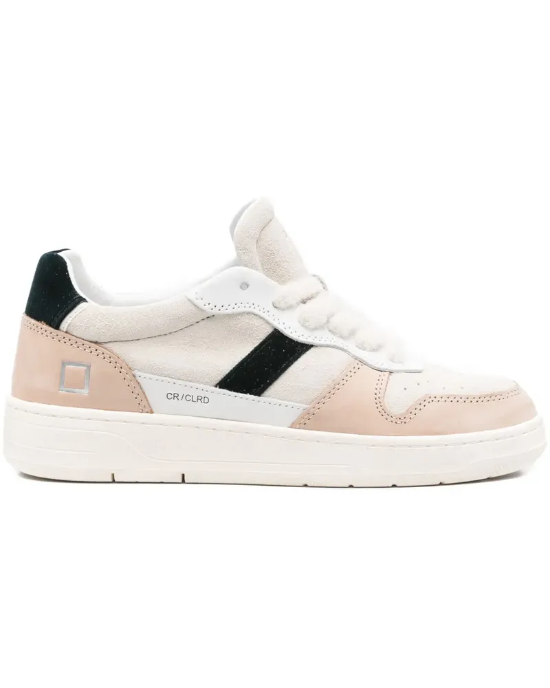 D.A.T.E. Sneakers mit Wildledereinsätzen - Rosa Rosa