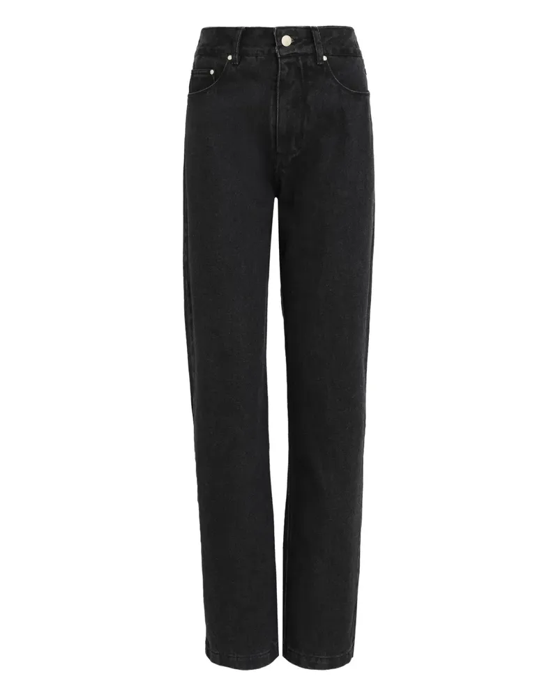 Amapô Straight-Leg-Jeans mit Rückenpatch - Schwarz Schwarz