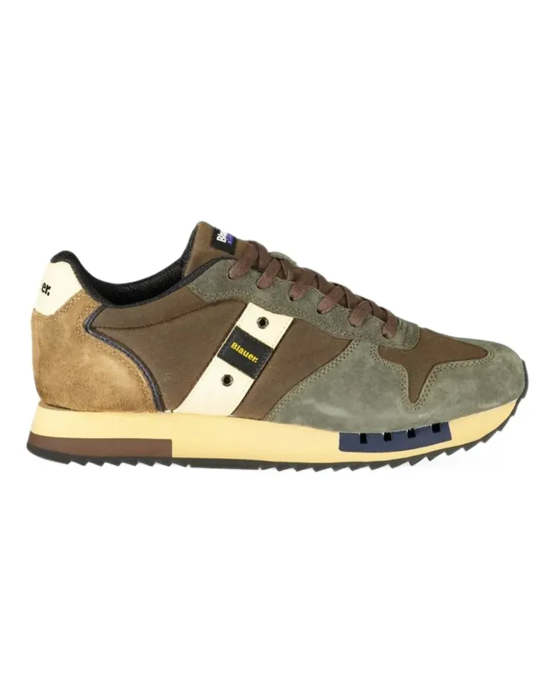 Blauer Queens Sneakers mit Einsätzen - Braun Braun
