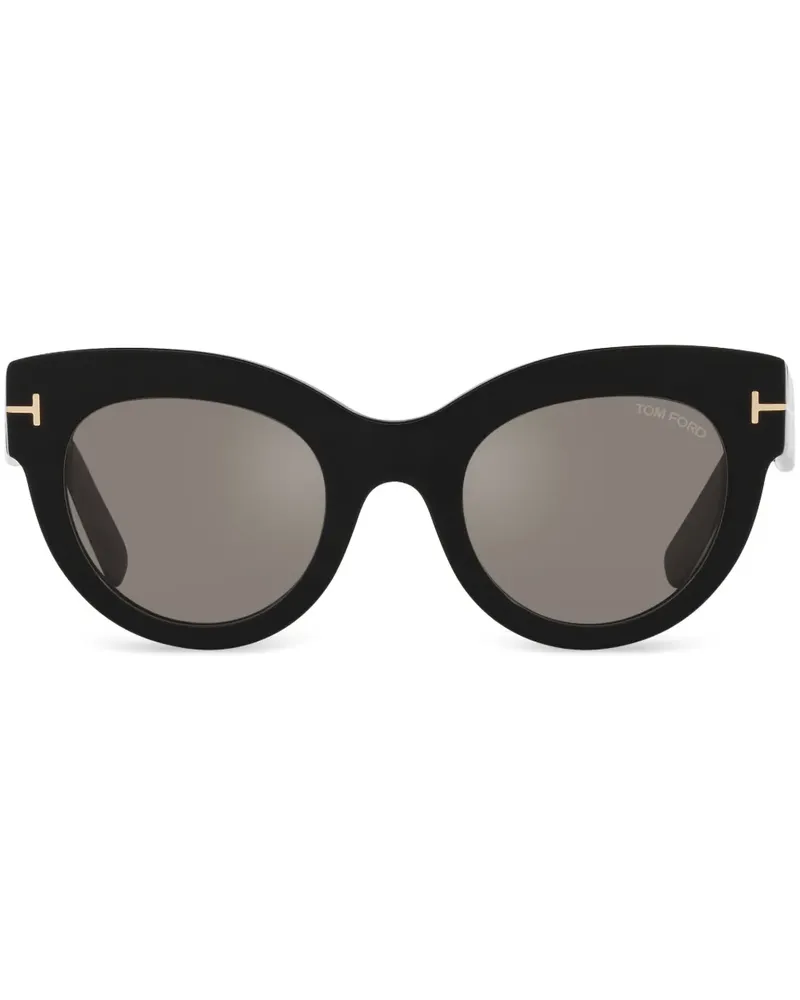 Tom Ford Sonnenbrille im Butterfly-Design - Schwarz Schwarz