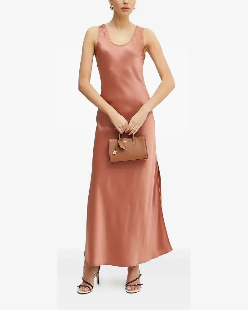 Silvian Heach Maxikleid mit seitlichem Schlitz - Rosa Rosa