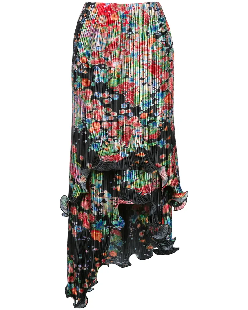 Givenchy Asymmetrischer Plisseerock - Mehrfarbig Mehrfarbig