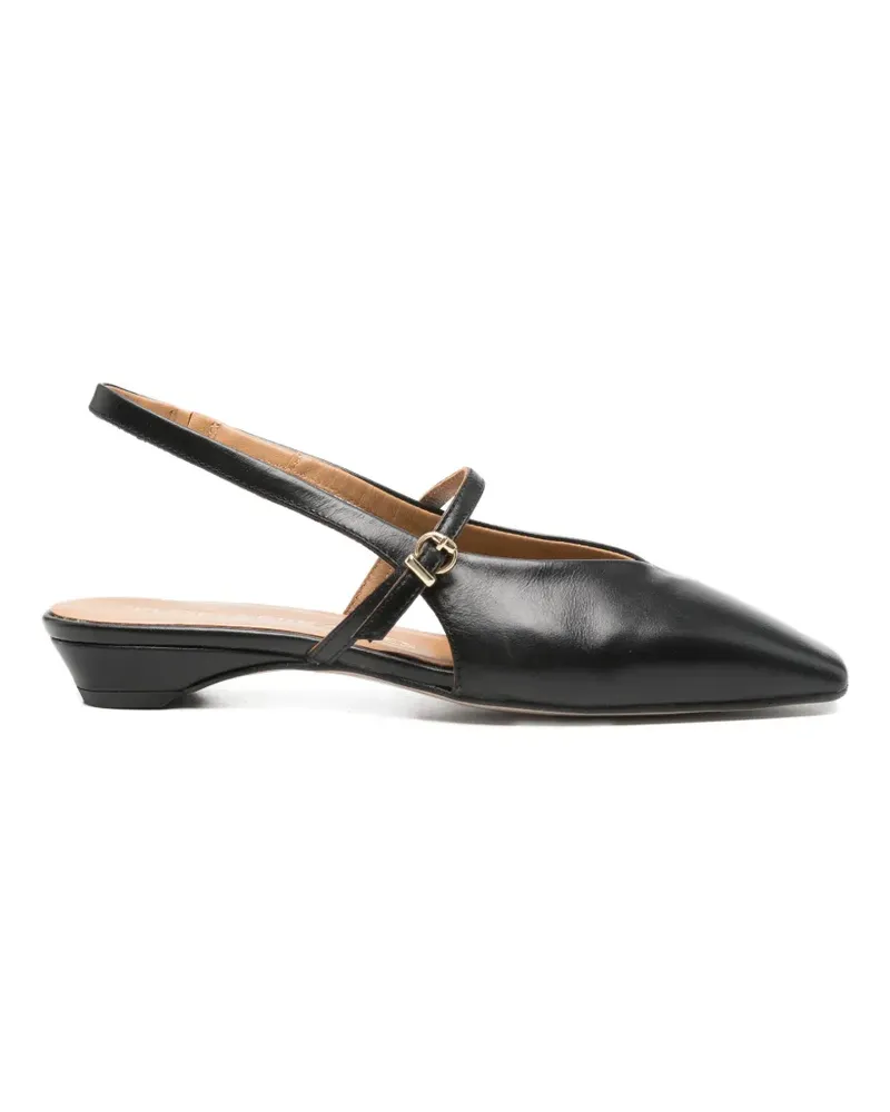 Pedro Miralles square-toe mules - Schwarz Schwarz