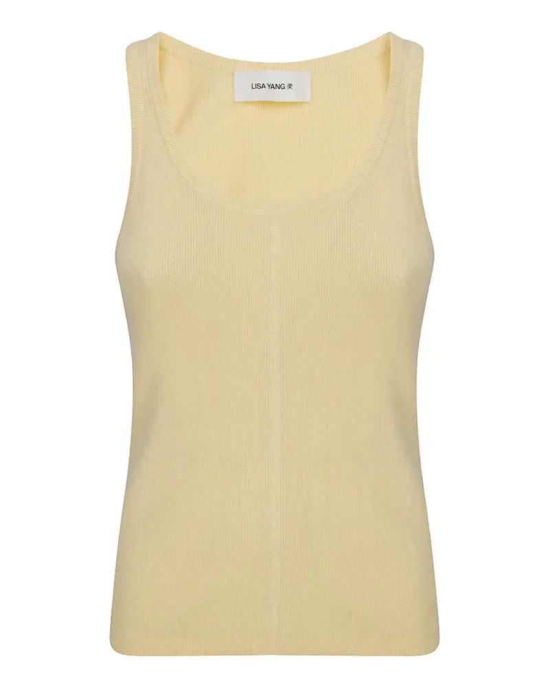 Lisa Yang Geripptes Trägershirt - Gelb Gelb