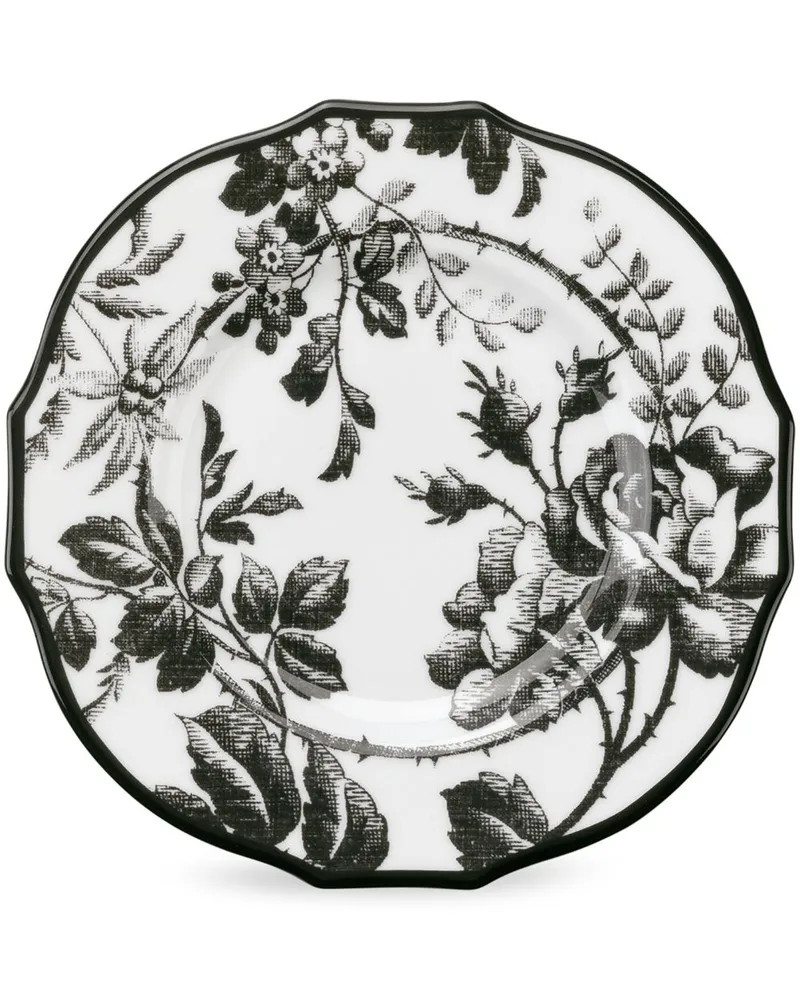 Set aus zwei Herbarium Akzenttellern - Schwarz