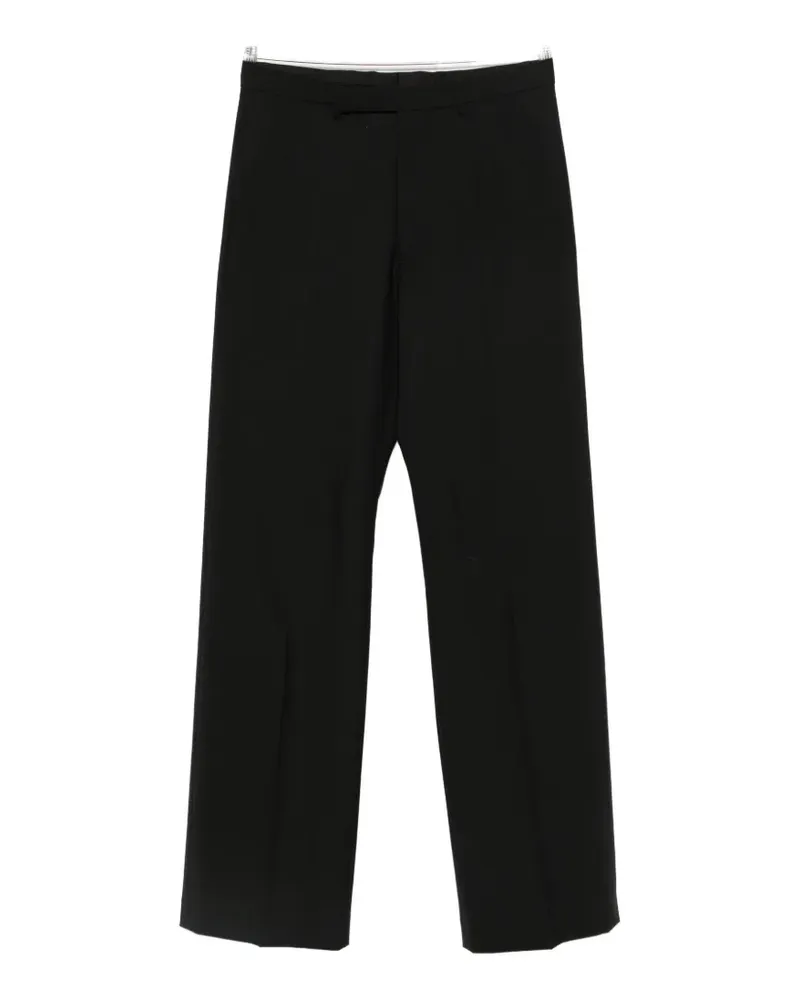 Rick Owens pressed-crease tailored trousers - Schwarz Schwarz