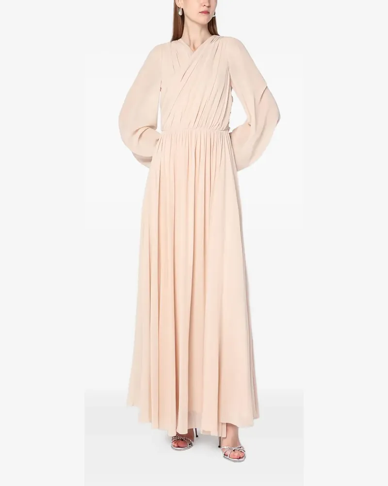 Alberta Ferretti Drapiertes Maxikleid - Rosa Rosa