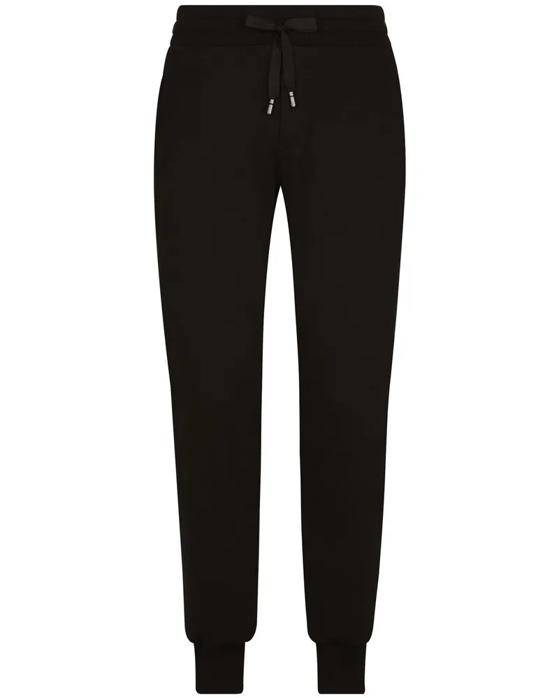 Dolce & Gabbana Jogginghose mit Logo-Stickerei - Schwarz Schwarz