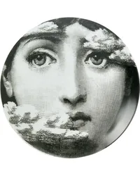 Fornasetti Schüssel mit Gesicht-Print Weiß