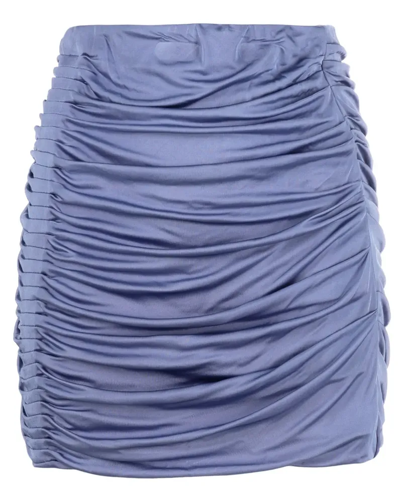GAUGE81 Geraffter Minirock - Blau Blau