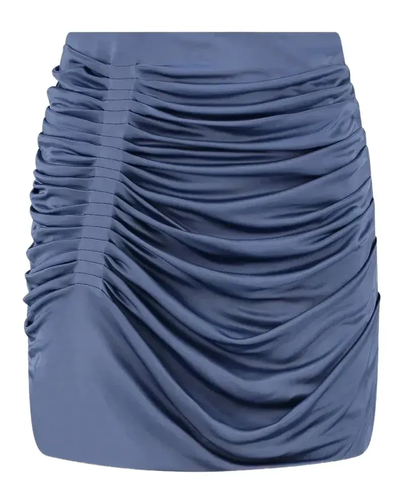 GAUGE81 Geraffter Minirock - Blau Blau