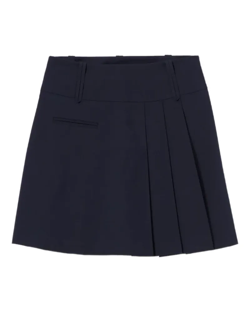 Claudie Pierlot short wool blend skirt - Blau Blau