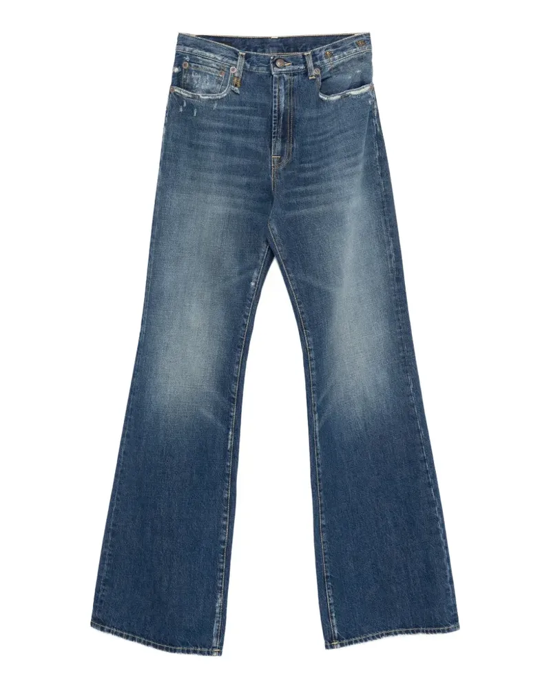 R13 Janes distressed straight jeans - Blau Blau