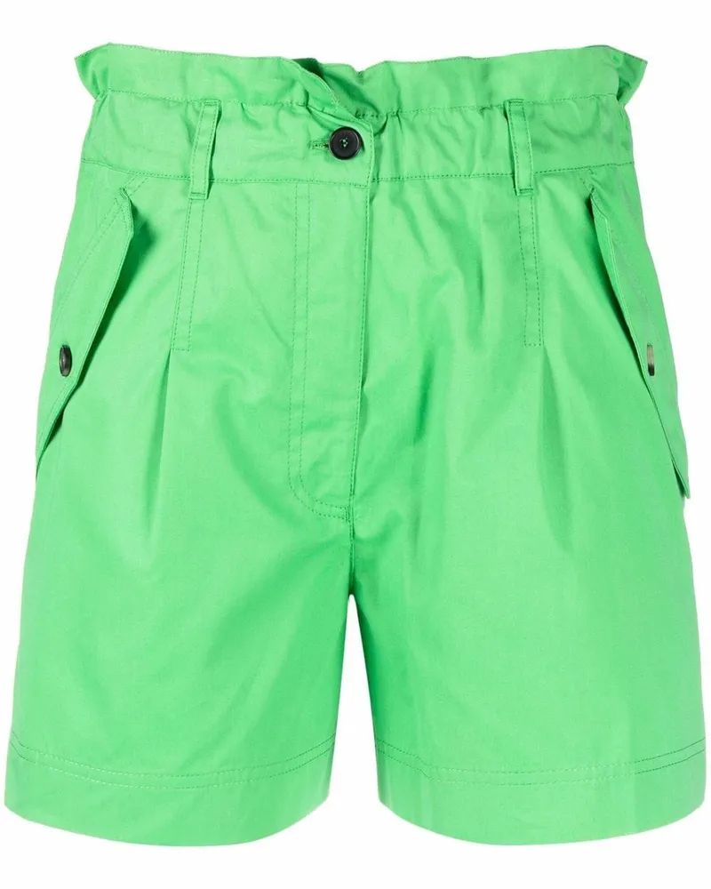 Kenzo Hoch sitzende Cargo-Shorts - Grün Grün