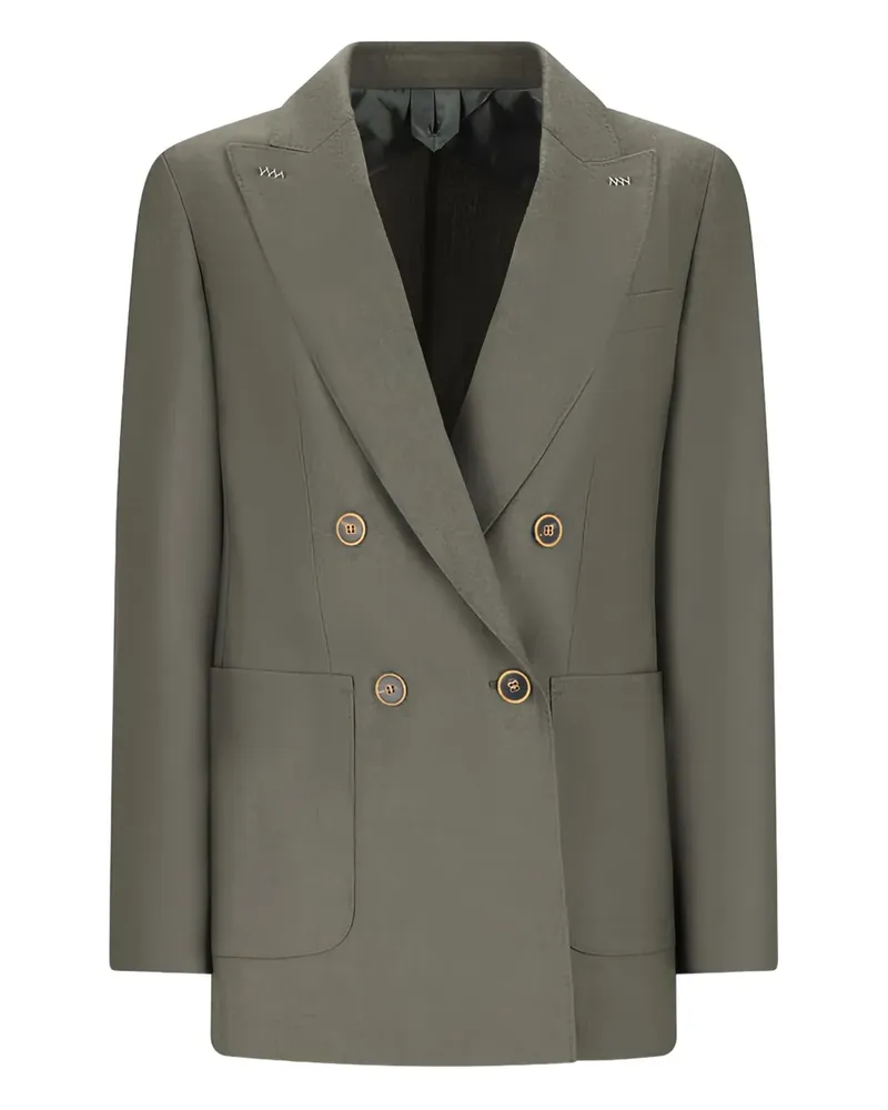 Max Mara Doppelreihiges Sakko - Grün Grün
