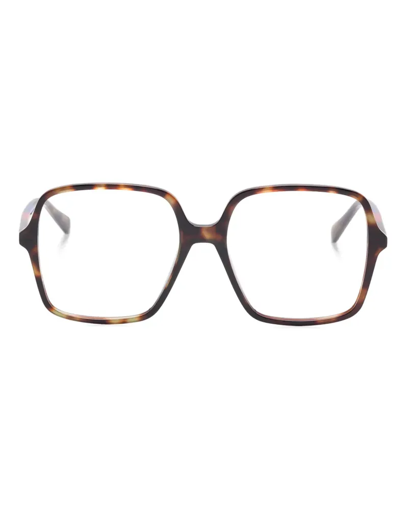 Gucci Brille mit eckigem Gestell - Braun Braun