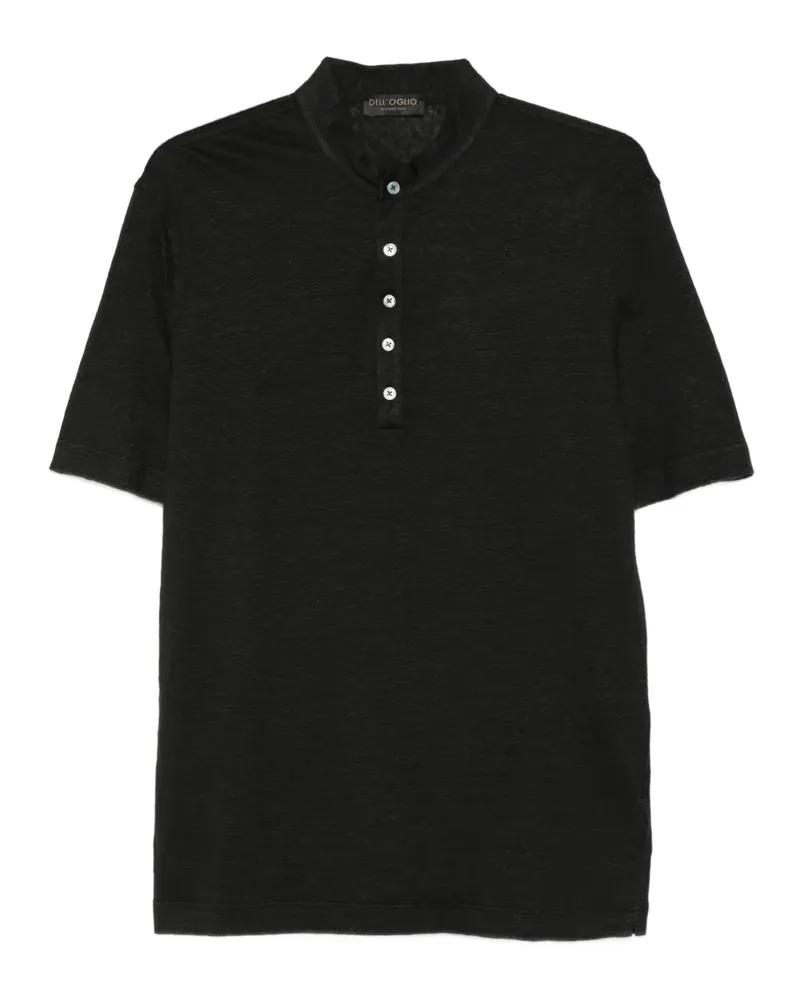 Dell'oglio Kurzärmeliges Hemd - Schwarz Schwarz