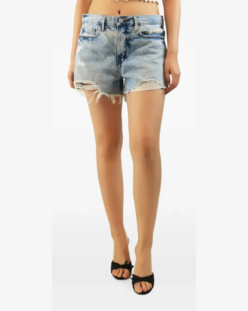 Frame Denim Jeans-Shorts im Distressed-Look - Blau Blau