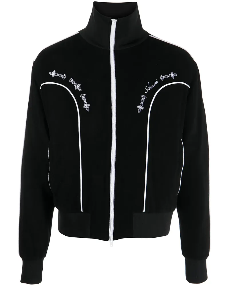 Amiri Johnny Sweatshirt mit Reißverschluss - Schwarz Schwarz
