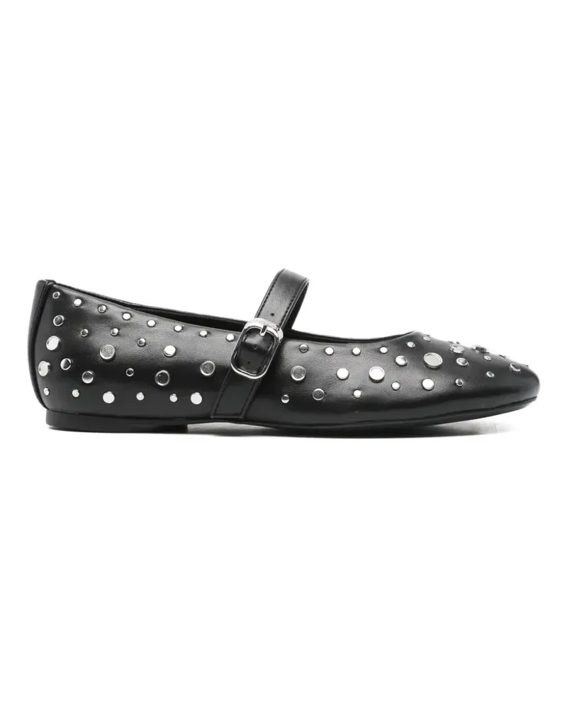 Tamaris Ballerinas mit Nieten - Schwarz Schwarz